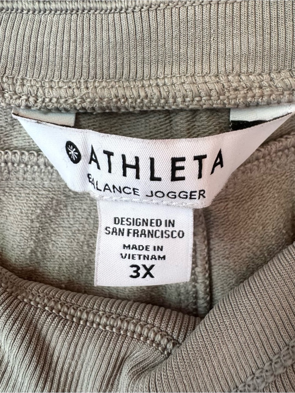 Athleta Balance Jogger Light Gray Drawstring 3X Athleisure Sleep Workout Cozy - Picture 3 of 9